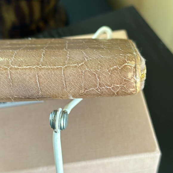 Miu Miu Crocodile Embossed Zip Around Long Wallet - Picture 12 of 17